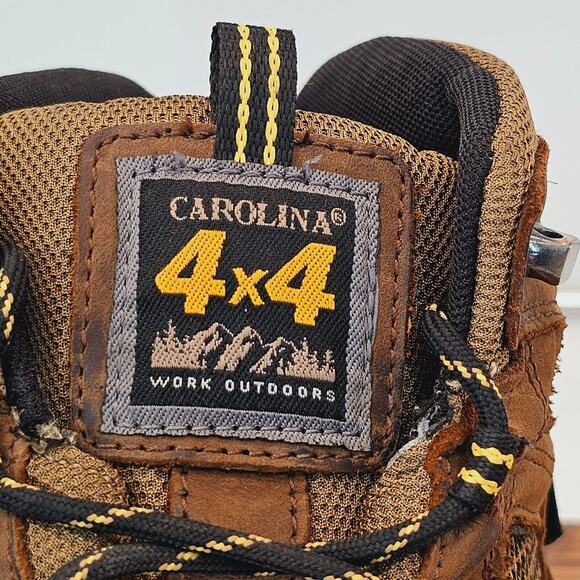 Carolina 4x4 Work Boots Mens 14D CA4025 Hiking Outdoor Brown Leather Waterproof main image 5